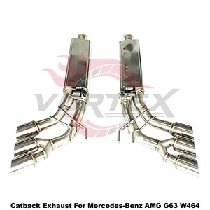 Silenciador de escape de acero inoxidable Vortex con salida lateral de seis puntas para Mercedes-Benz AMG G63 W464, mejora del sonido. - Product Image 2