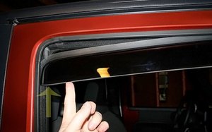 Déflecteurs de Vitres Intégrés pour <span class=keywords><strong>Renault</strong></span> <span class=keywords><strong>Arkana</strong></span> Vent 2019+ Pare-Pluie et Pare-Soleil Adhésifs - Product Image 6