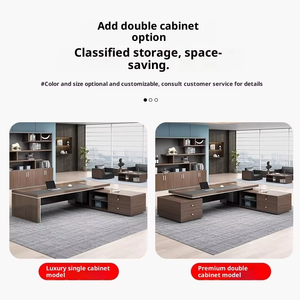 โต๊ะทำงานผู้บริหาร Betuxe รุ่นคลาสสิค สีน้ำตาล ดีไซน์ทันสมัย รับประกัน 1 ปี - เฟอร์นิเจอร์สำนักงาน - Product Image 4