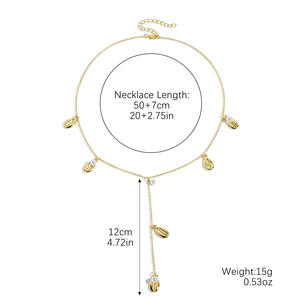 Mode Kalung Hati panjang emas perhiasan kalung Jwelries untuk wanita grosir N97151 - Product Image 4