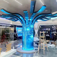 Effet de surface flexible expérience immersive hall d'exposition moderne led display