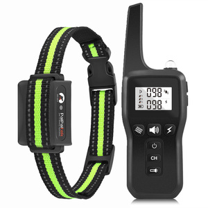 Choque de entrenamiento para perros con <span class=keywords><strong>collar</strong></span> de ladridos de perros remoto IPX7 impermeable recargable para perros - Product Image 1