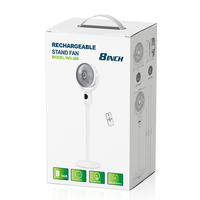 Ventilateur de sol électrique à prix de gros, 4 modes réglables, sur pied ou de table, USB, avec minuterie 9h, portable, à circulation d'air, avec télécommande
