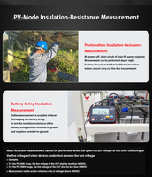 Testeur de résistance d'isolement photovoltaïque PV 500-1000V pour circuit sous tension, système de stockage d'énergie solaire UT503PV, précision de 1,5 %