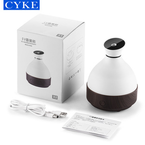 CYKE-difusor de Aroma eléctrico, humidificador de aceites esenciales de grano de madera, lámpara de ambiente marrón oscuro, difusor de Aroma de diseñador 812 - Product Image 6