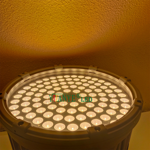 Projecteurs LED YY-TG6M RGB RGBW RGBWWUA 100W 150W 200W <span class=keywords><strong>avec</strong></span> visière, puce SMD, lampe spot ronde, indice de protection IP65, couleurs ambre et RGB - Product Image 5