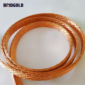 สายดินทองแดงสำหรับอุปกรณ์ไฟฟ้าและเครื่องกล สายป้องกันสายฟ้าแบบถักและแบบเทป - Product Image 4