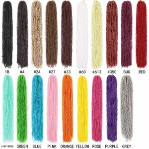 100g Trenzas Afro Jumbo Micro Zizi de Plástico Sintético para el Cabello Rubio Box Braid - Product Image 4