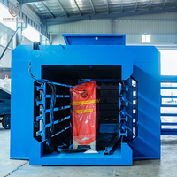 Compacteur de carton hydraulique horizontal automatique à force de compression, efficace et durable, pour les usines de recyclage de bouteilles