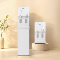 Distributeur d'eau chaude et froide sans bouteille avec filtration RO UV 4 étapes, alimenté par batterie, sur pied