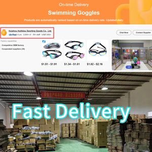 Vente directe enfants noir natation Googles natation Googles avec boucles argent plaqué googles pour enfants - Product Image 5