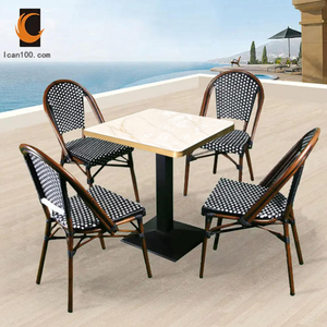 Juego de sillas de mimbre para jardín, mimbre, bambú, café al aire libre, Tailandia, a precio de fábrica - Product Image 1