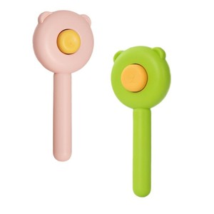 Cat Grooming <b>Brush</b> <b>Round</b> Plastic Pink And Green For Pet Hair Removal - Product Image 1
