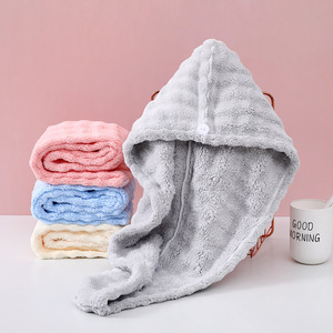 หมวกเป่าผมบับเบิ้ลฟลีซ 25x652 ซม. แห้งเร็ว สีพื้น ใช้ในบ้าน - Product Image 1