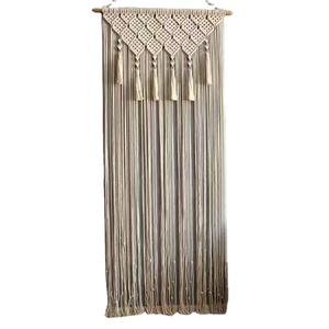 Décoration d'intérieur salon tenture <span class=keywords><strong>murale</strong></span> grande taille <span class=keywords><strong>tapisserie</strong></span> en macramé <span class=keywords><strong>pour</strong></span> rideau - Product Image 1