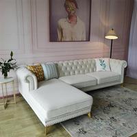 Canapé en tissu d'angle minimaliste moderne Alibaba pour la maison