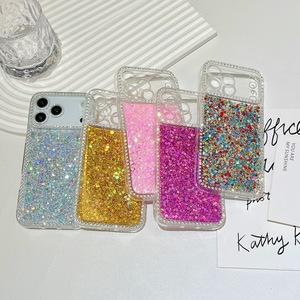 Elegante Custodia Premium Sottile con Anello Magnetico Antiurto Dorata con Glitter Diamantati per <span class=keywords><strong>iPhone</strong></span> 17 16 15 14 13 12 <span class=keywords><strong>11</strong></span> Pro Max - Product Image 2