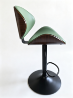 Chaise de bar sans accoudoirs de style européen, hauteur réglable, structure en bois, pivotante, tabouret en cuir de luxe léger pour hôtel, salle à manger, salon