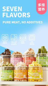 OEM dondurularak kurutulmuş karışık kedi köpek davranır toptan dondurularak kurutulmuş tavuk yumurta sarısı sığır ördek karaciğer Pet dondurularak kurutulmuş kedi köpek aperatifler - Product Image 2