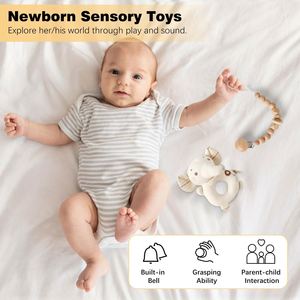 Wholesale Neutral Baby Shower Gift Basket Wooden Gift Box Set <b>Clothes</b> Baby Shower Decorations <b>Boxes</b> Luxury Baby Gift Set Newborn - Product Image 3