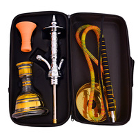 Arabisches Shisha-Set im ägyptischen Stil mit Handtasche, Einzelschlauch-Shisha