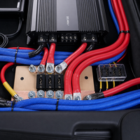 Câble d'alimentation OFC de qualité supérieure, calibre 0, pour autoradio, flexible, rouge et noir, câble de mise à la terre, câble de haut-parleur automobile pour l'installation d'un amplificateur