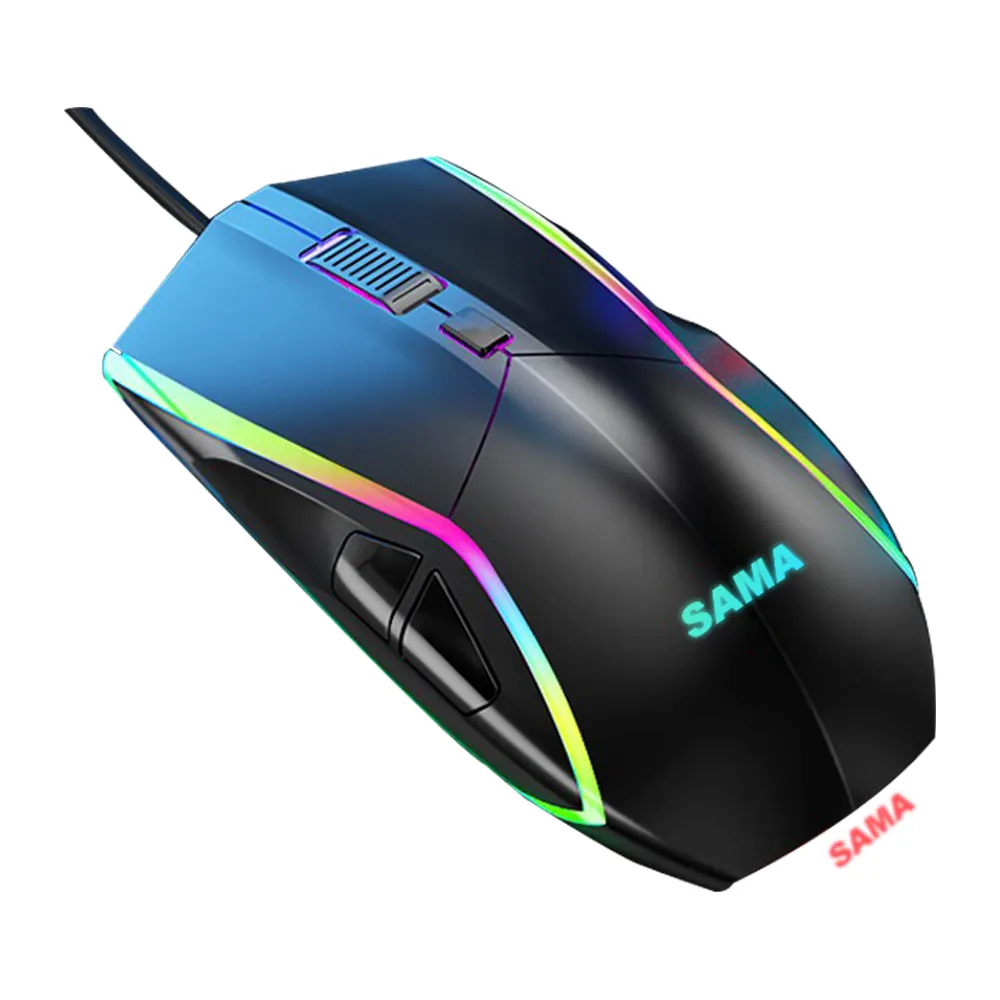 SAMA Top Selling Mouse Computer Accessories Lightweight Gamer Programmable USB Wired Gaming Mouse