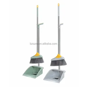 Household 360 Cleaning Floor Broom Plastic Household Items Cleaning Folding Broom And Dustpan Set Escobas Y Recogedores