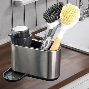 Stainless Steel <b>Kitchen</b> <b>Sink</b> Organizer <b>Sink</b> <b>Caddy</b> <b>Kitchen</b> Soap Dispenser <b>Caddy</b> - Product Image 3