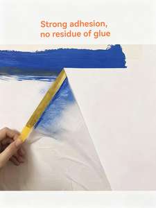 Film de masquage automobile pré-adhésif <span class=keywords><strong>en</strong></span> PEHD pour peinture liquide, léger et rapide, pour la décoration et la protection de la peinture automobile - Product Image 3