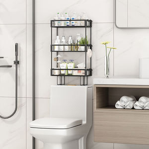 Badezimmer Toiletten regal Regal halterung Metall Badezimmer Organizer Rack Lagerung WC Top Platzierung Lager regal für Duschraum - Product Image 6