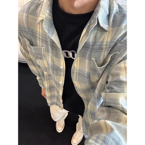 Chemise à manches longues de style coréen, style décontracté et polyvalent pour hommes - Product Image 2