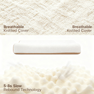 <span class=keywords><strong>Oreiller</strong></span> ergonomique de soutien du cou en mousse à mémoire de forme de haute qualité, <span class=keywords><strong>anti</strong></span>-<span class=keywords><strong>allergique</strong></span>, sans formaldéhyde, pour un sommeil sain dans les chambres et appartements - Product Image 3