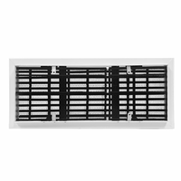 Grille d'aération linéaire encastrée en aluminium sans cadre pour systèmes de ventilation centralisée CVC