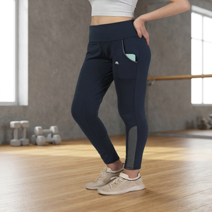 Entrenamiento deportivo de bolsillo azul elegante para mujer al aire libre, superventas, parte inferior transpirable ligera, suministro al por mayor para invierno - Product Image 2