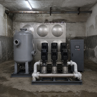 Équipement d'alimentation en eau à pression constante à fréquence variable industrielle, garantie 1 an, multi-processus pour bâtiments commerciaux