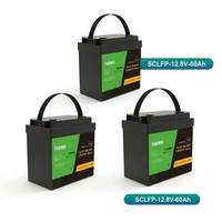 بطارية لوكسيني SCLFP-12.8V-60 بجهد 12.8 فولت وسعة 60 أمبير في الساعة من نوع LiFePO4، بقدرة 768 واط في الساعة، دورة عميقة، نظام إدارة بطارية ذكي (BMS)، 6000 دورة، نطاق درجة حرارة واسع للاستخدامات المتعددة
