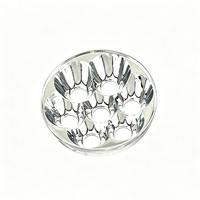 Réflecteur de lampe torche à 7 LED - Lentille collimateur 7 cœurs, réflecteur en alliage d'aluminium pour modification de torche DIY