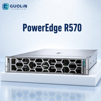 Serveur Dell PowerEdge R570 2U d'occasion personnalisable avec CPU, RAM, SSD, HDD, RAID et adaptateur réseau haute vitesse pour diverses charges de travail