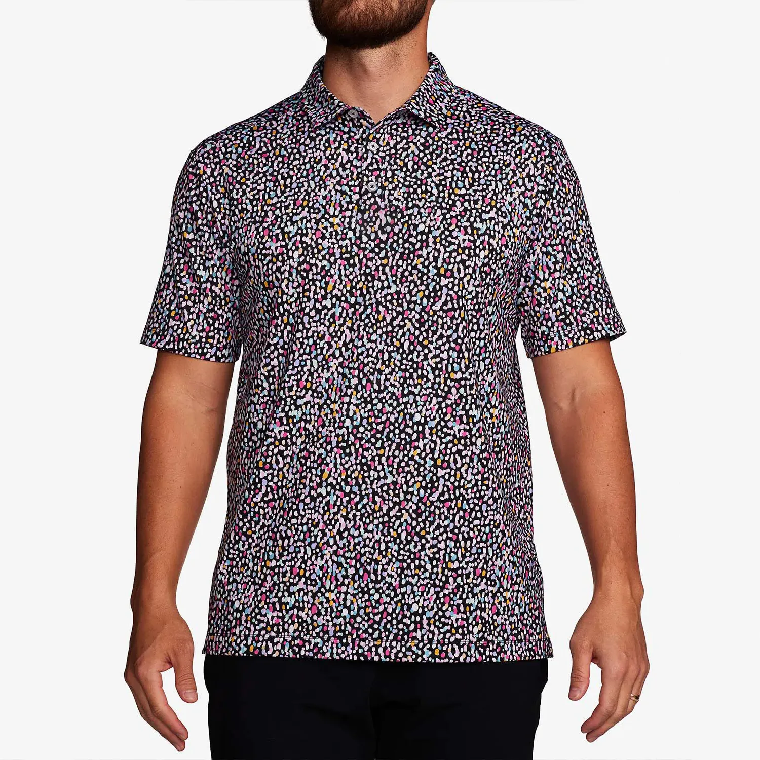 Nouvelle chemise de Golf personnalisée, vêtements de Golf tendance pour hommes, vêtements d'extérieur, impression par Sublimation complète