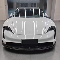 Kit en Fiber de carbone de qualité supérieure pour Porsche Taycan Kit de carrosserie amélioré jupes latérales de diffuseur arrière de lèvre avant