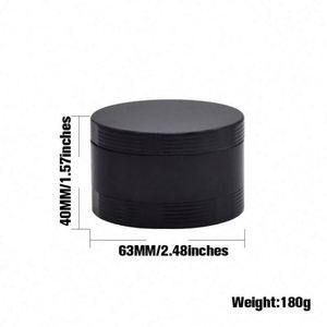 Best-selling Ceramic Paint Smoke <b>Grinder</b> 63mm Aluminum Alloy Four-layer Flat Metal <b>Grinder</b> - Product Image 5