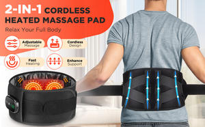 Masajeador <span class=keywords><strong>de</strong></span> Cintura Eléctrico Ajustable con Luz Roja y Calor para Cuello y Espalda - Product Image 2