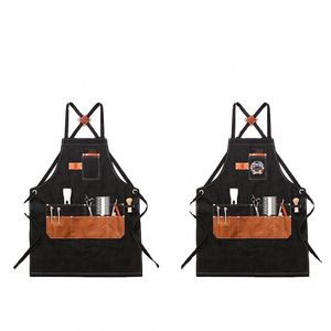 Tabliers de travail en jean sans manches, lavables et réutilisables, avec poches, pour mécaniciens et coiffeurs, durables, pour le commerce extérieur, vente en gros - Product Image 2