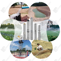 Pompes submersibles pour puits profonds de 4 pouces de diamètre pour l'alimentation en eau des tours à eau