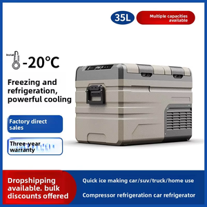 Mini-réfrigérateur portable <span class=keywords><strong>pour</strong></span> voiture, double zone, congélateur, refroidisseur, utilisation domestique, véhicule, camping en plein air, voyage, <span class=keywords><strong>caravane</strong></span> - Product Image 4