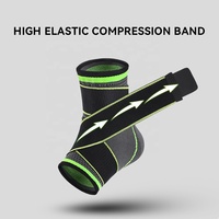 Attelle de cheville réglable professionnelle Boer avec compression et sangles pour la récupération des entorses, le basketball et la course à pied