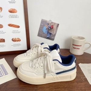 Zapatos Blancos Retro de Plataforma para Mujer, Novedad de Verano 2026, con Suela Gruesa, Versátiles, Casuales, para el Campus - Product Image 5