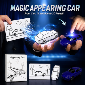 Trucco Magico Auto che Appare: da Disegno a Auto Reale, Giocattolo Magico 3D, Illusione Ottica, Oggetto di Scena per Magia Ravvicinata, Regalo per Feste di Bambini, Giocattolo Magico - Product Image 1