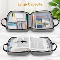 Cadeau parfait pour homme et femme, housse de Bible, pochette de transport, étui pour livre, sac à versets bibliques, sac d'église portable